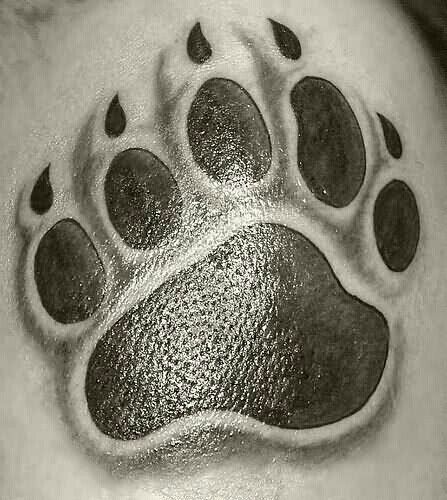 Polar Bear Paw Tattoo 1