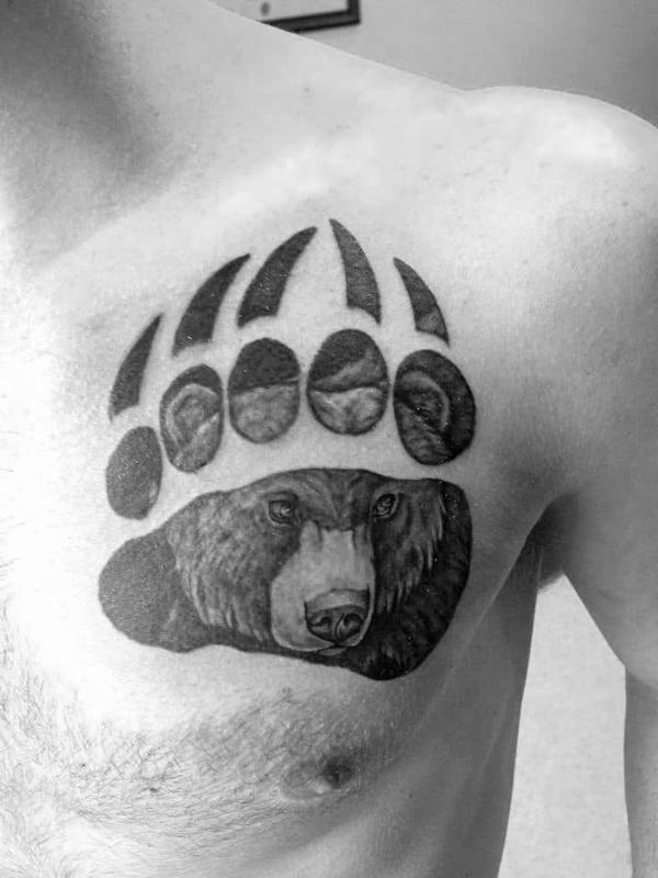 Polar Bear Paw Tattoo 2