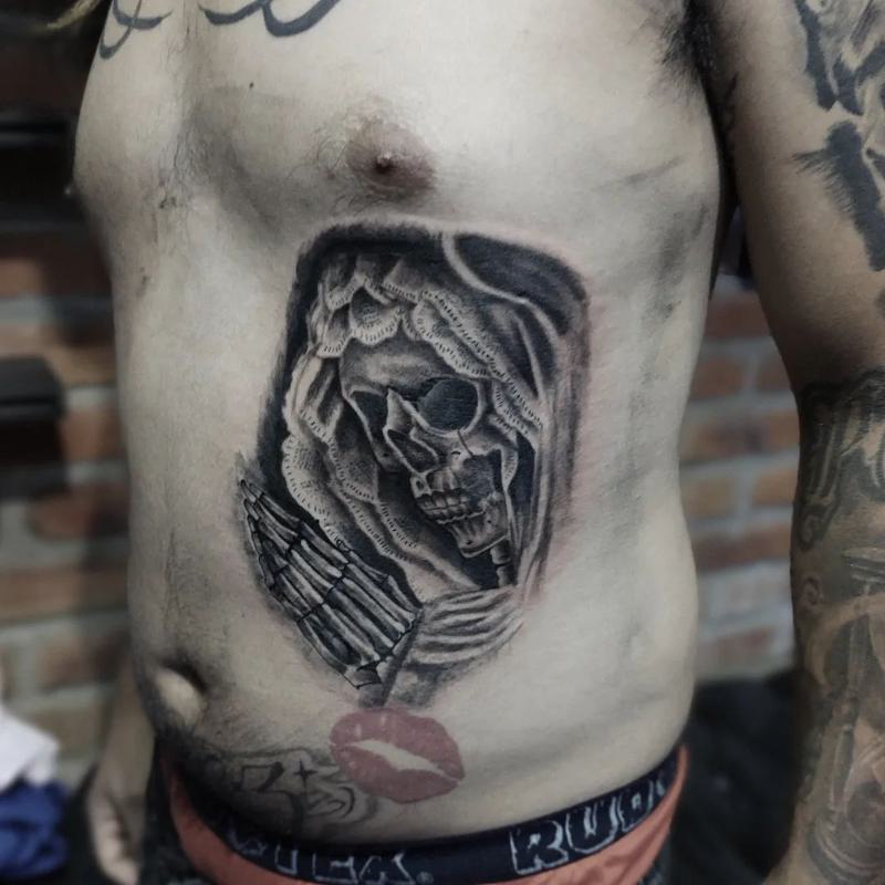 Santa Muerte Tattoo for Men 2