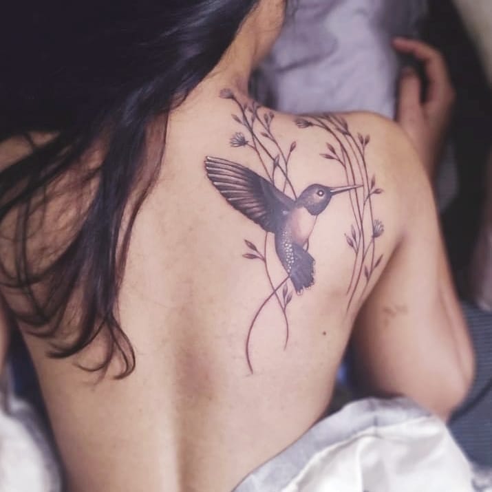 Shoulder Blade Tattoos Female 2