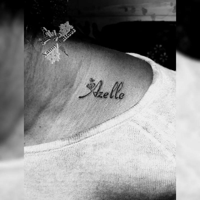 Shoulder Name Tattoos Female 1