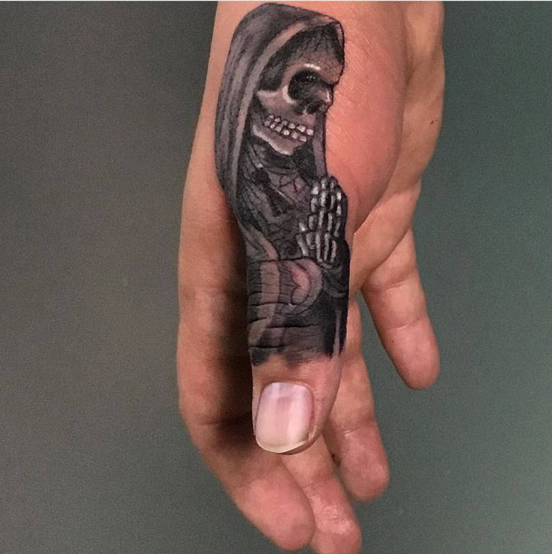 Small Santa Muerte Tattoo 1