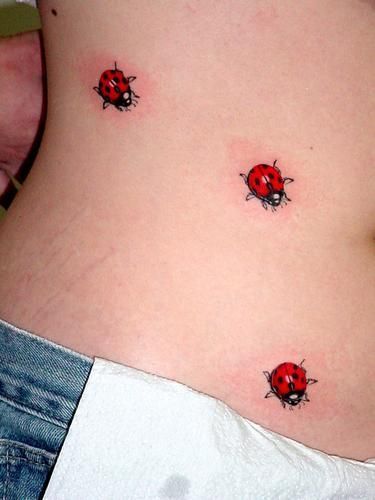 Tiny Ladybug Tattoo 2