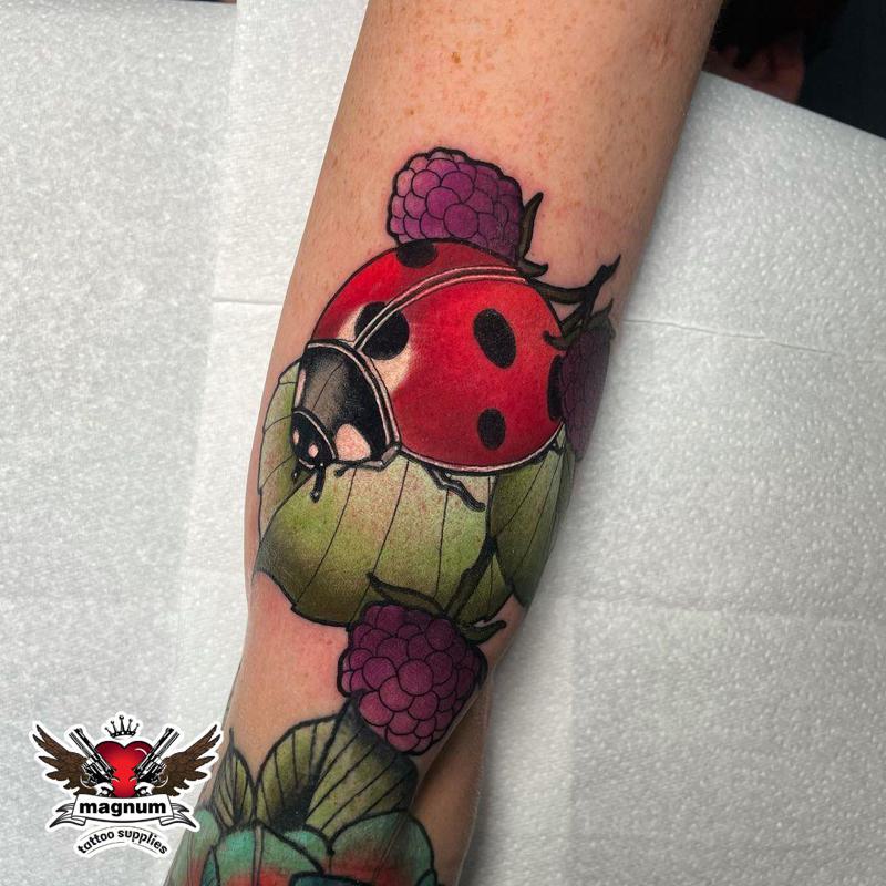 Traditional Ladybug Tattoo 4
