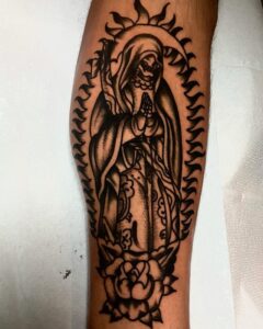 70+ Santa Muerte Tattoo Designs and Meanings - Nomi Chi
