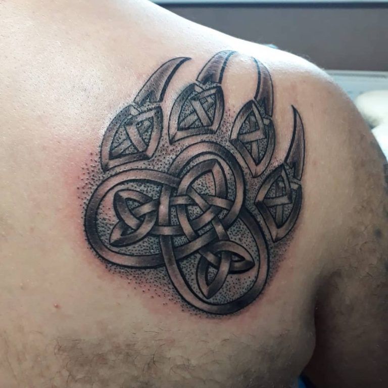 Viking Bear Paw Tattoo 2