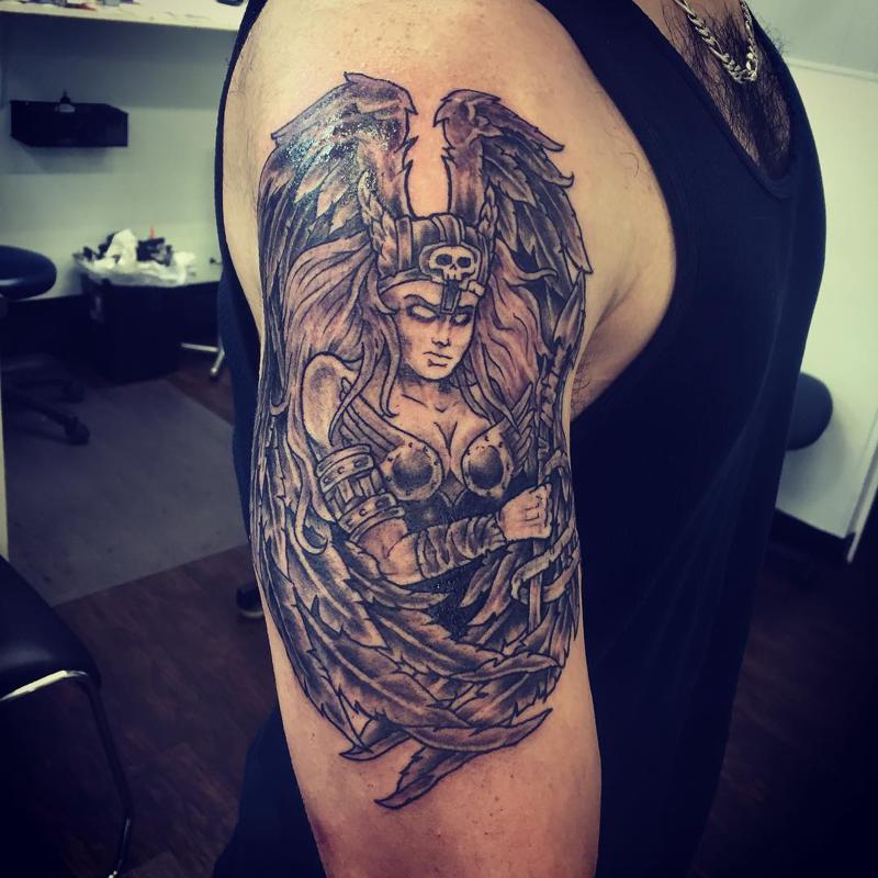 Warrior Protector Guardian Angel Tattoo 1