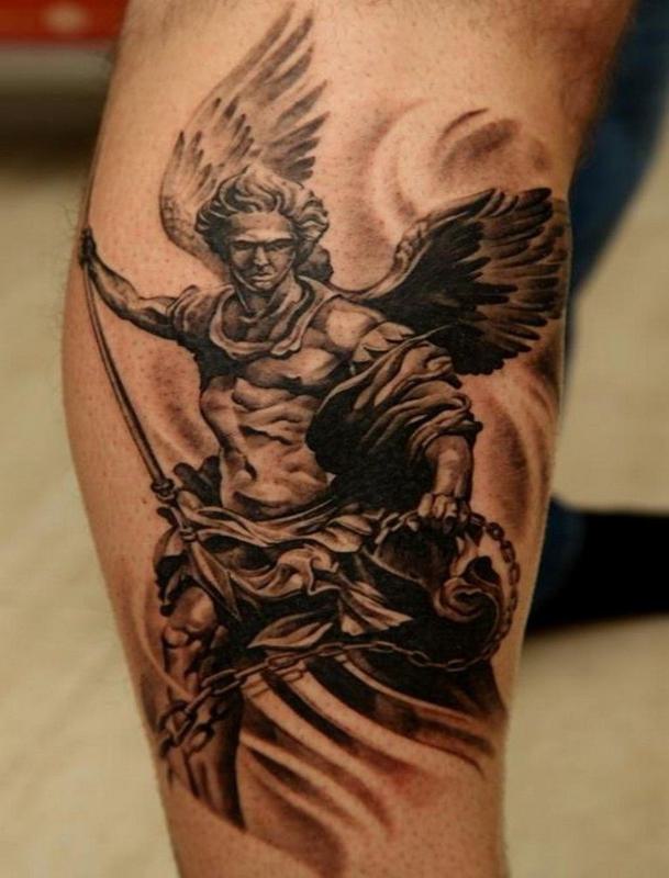 Warrior Protector Guardian Angel Tattoo 3